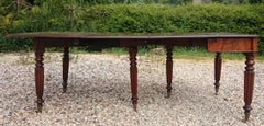 Early 19th Century Regency Mahogany Antique Dining Table