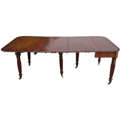 Early 19th Century Regency Mahogany Antique Dining Table