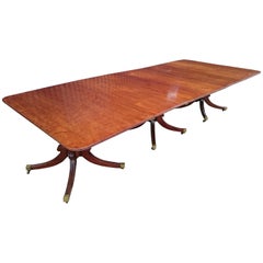 Early 19th Century Regency Mahogany Antique Dining Table