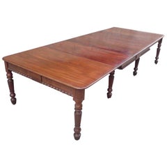 Early 19th Century Regency Mahogany Antique Dining Table in Manner of Gillow
