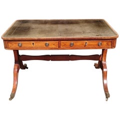 Early 19th Century Regency Mahogany Antique Library Table / Writing Table