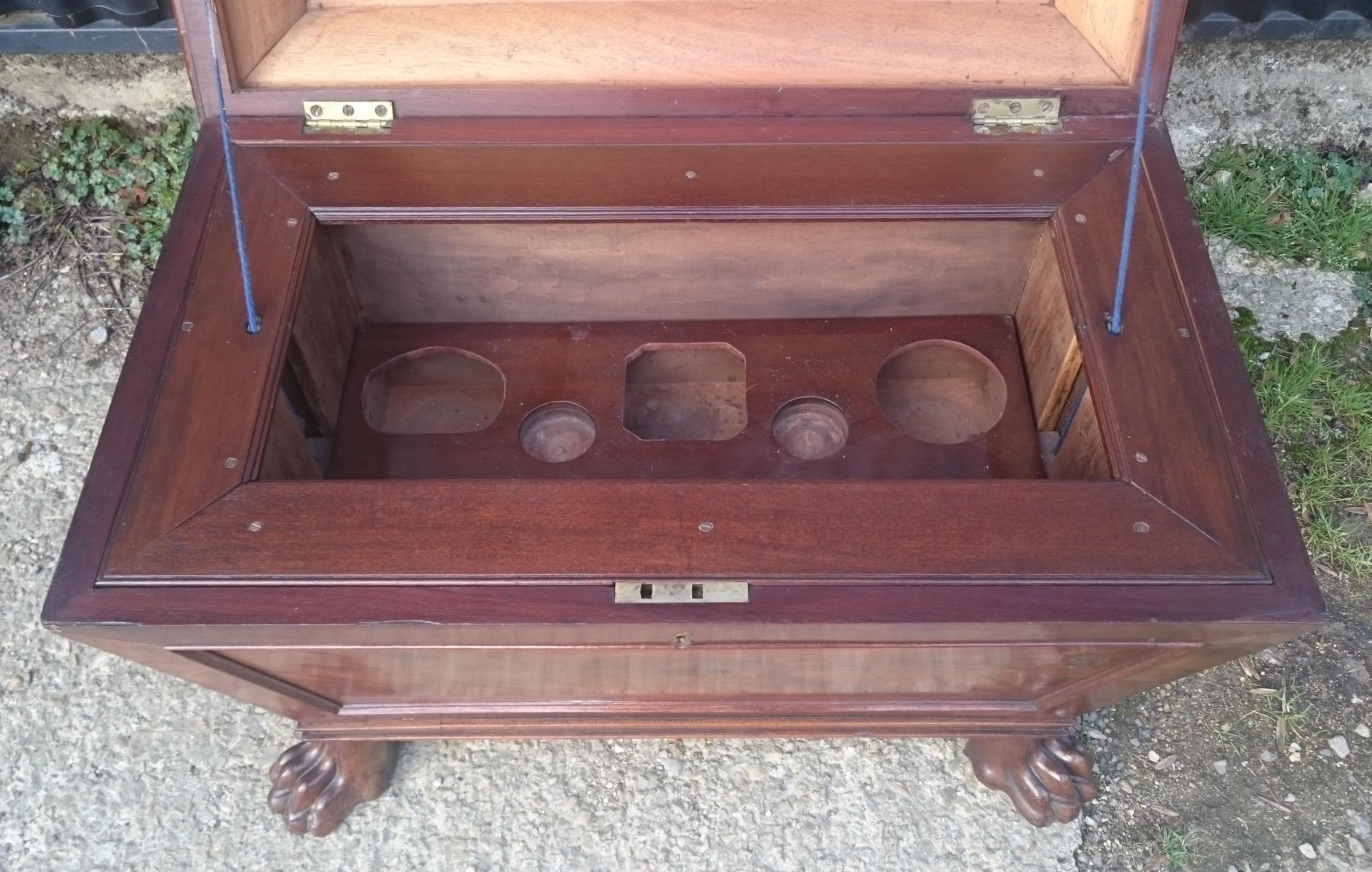 Early 19th Century Regency Mahogany Antique Wine Cooler For Sale 1