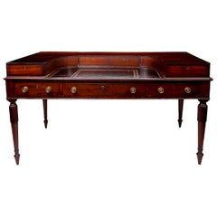 Early 19th Century Regency Mahogany Carlton House Desk, circa 1820