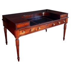 Early 19th Century Regency Mahogany Carlton House Desk, circa 1820