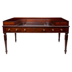 Early 19th Century Regency Mahogany Carlton House Desk, circa 1820