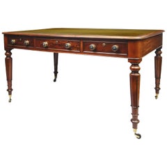 Early 19th Century Regency Mahogany Partners Desk