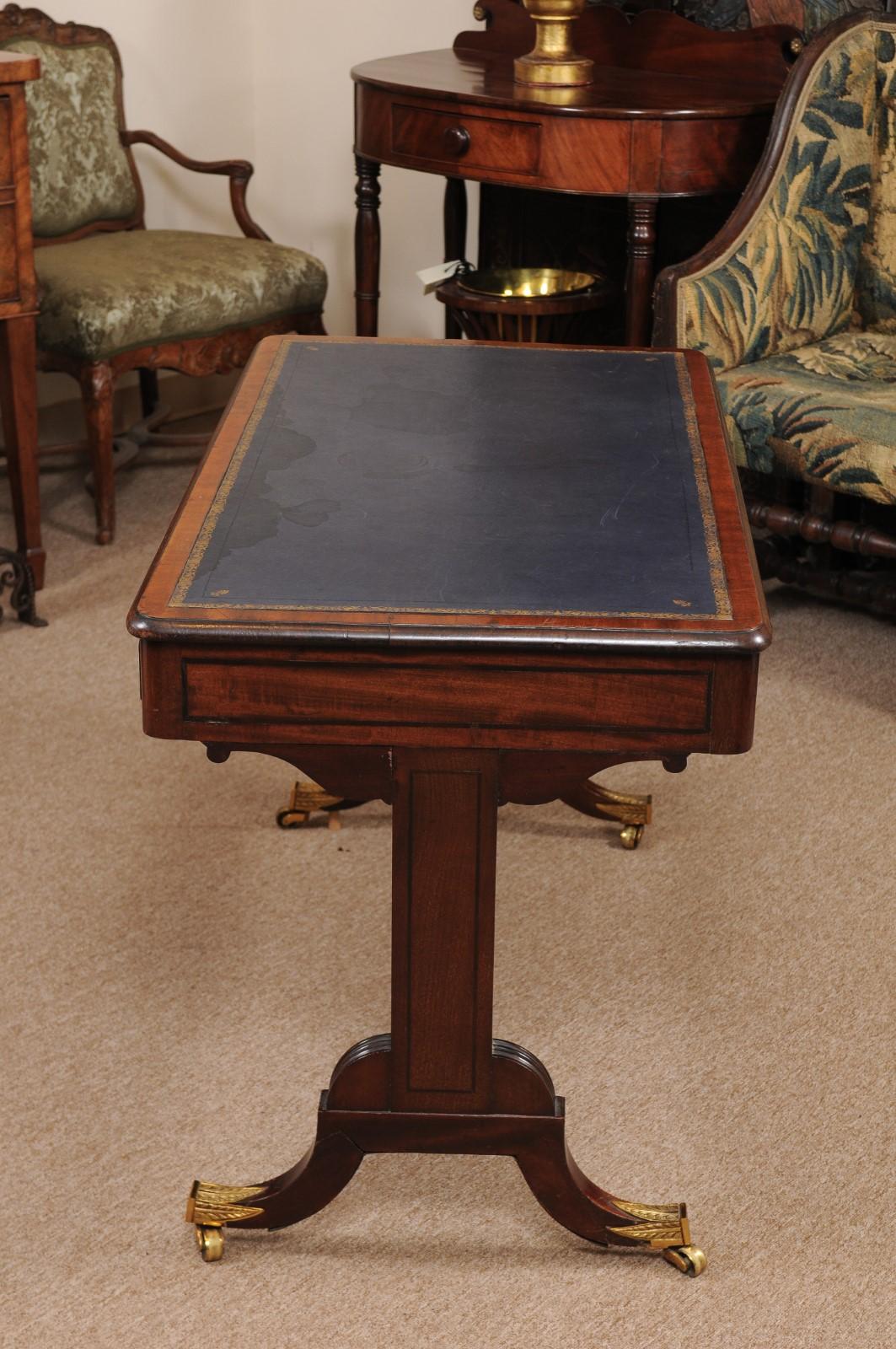 Inlay Early 19th Century Regency Mahogany Writing Table