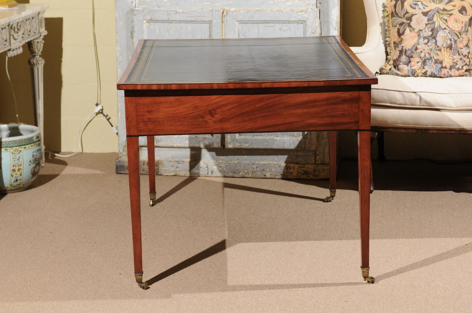 Early 19th Century Regency Mahogany Writing Table Partner's Desk 6