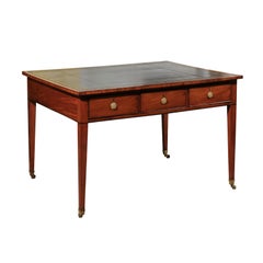 Early 19th Century Regency Mahogany Writing Table Partner's Desk