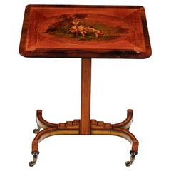 Early 19th Century Regency Painted Satinwood Ladies’ Writing Table