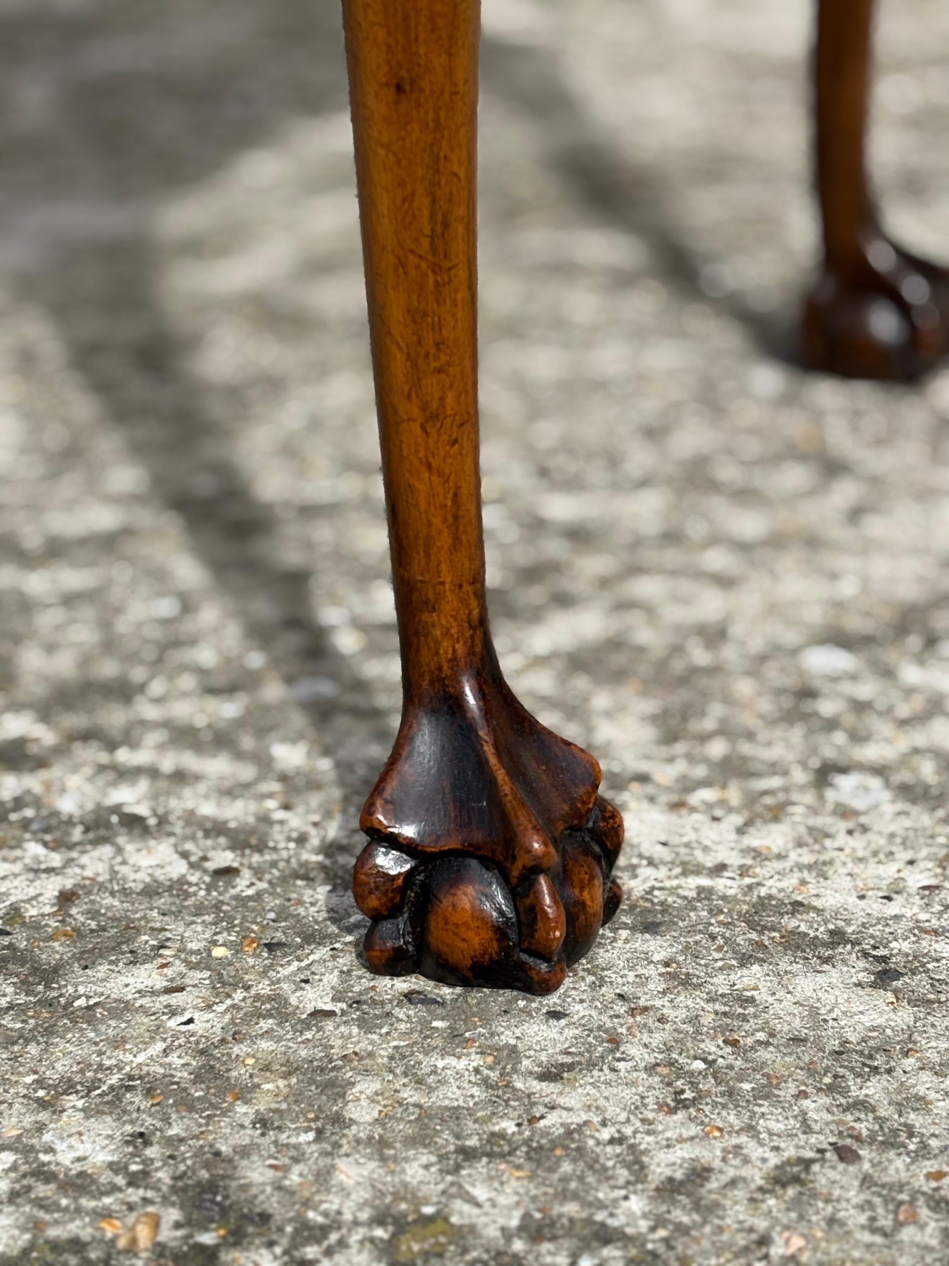 Early 19th Century Regency Period Burr Walnut Silver Table For Sale 7