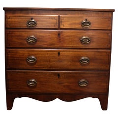 Early 19th Century Regency Period Inlaid Chest of Drawers