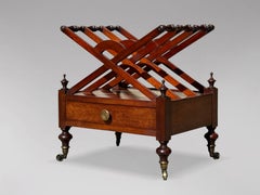 Early 19th Century Regency Period Mahogany Canterbury
