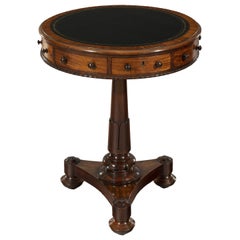 Early 19th Century Regency Period Mahogany Drum Table Early 19th Century Regency Period Mahogany Drum Table