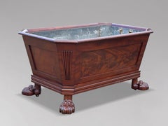 Early 19th Century Regency Period Mahogany Sarcophagus Wine Cooler