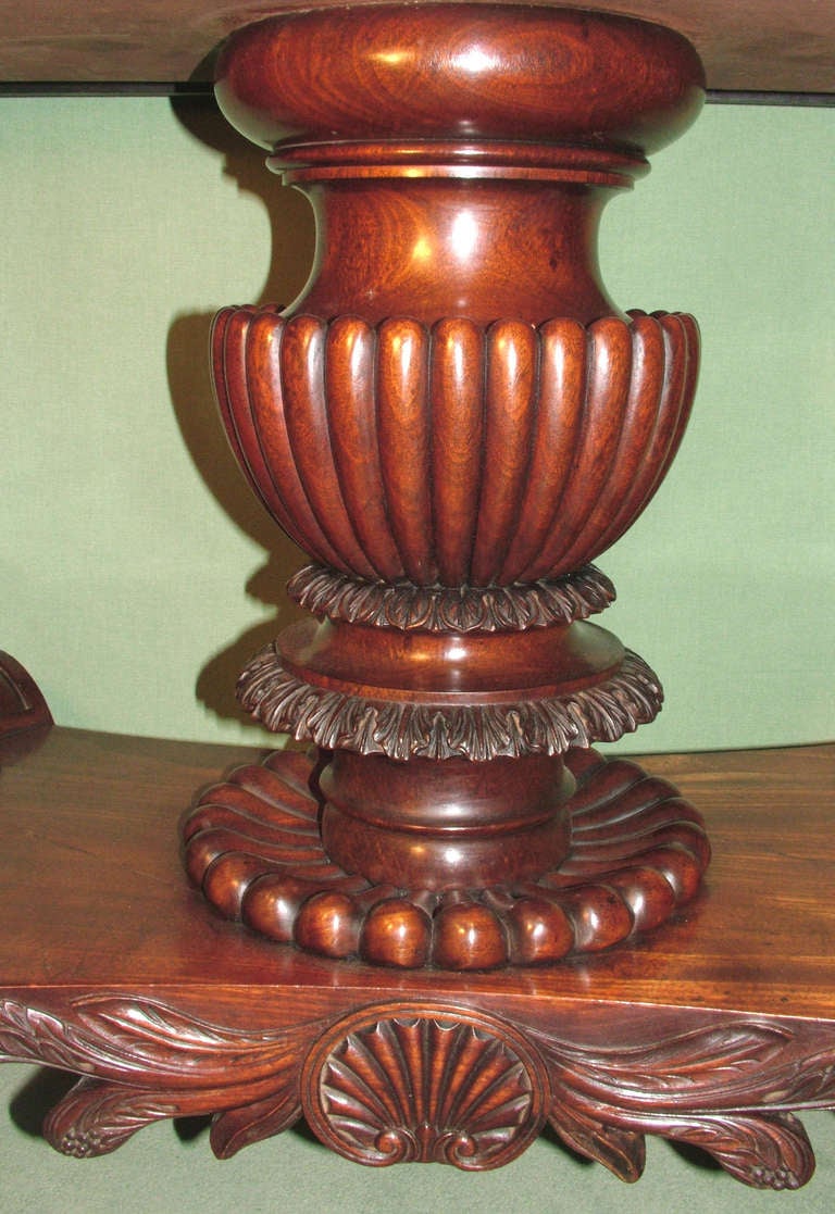 Polished Early 19th Century Regency Period Mahogany Sofa Table For Sale