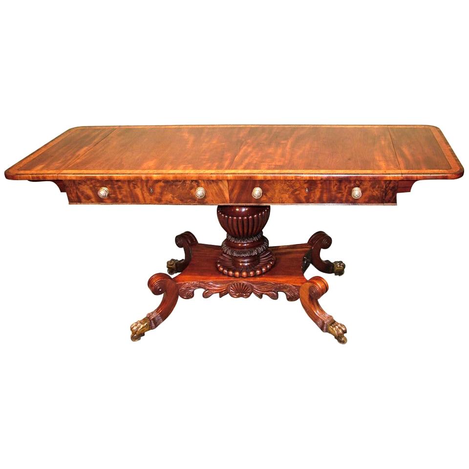 Early 19th Century Regency Period Mahogany Sofa Table