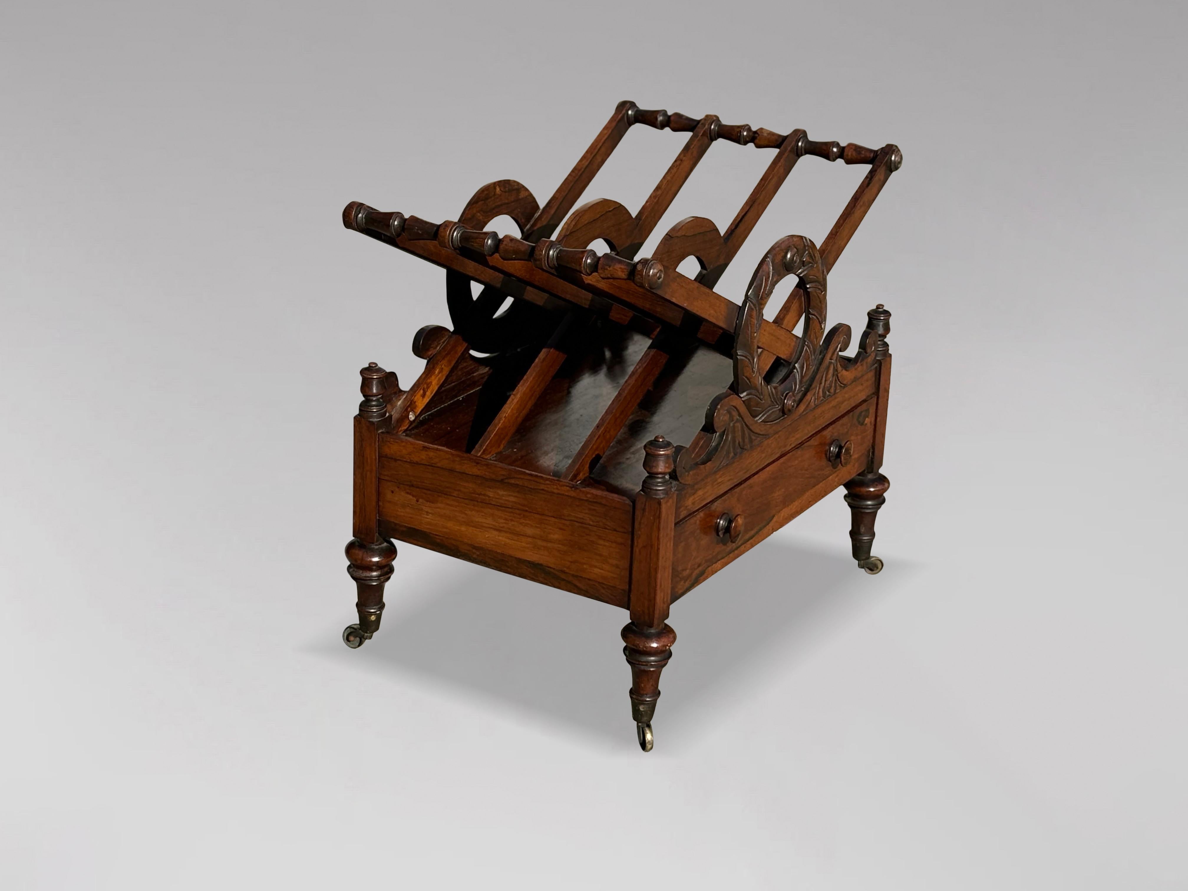 Lucidato Canterbury in legno di palissandro del periodo Regency dell'inizio del XIX secolo in vendita