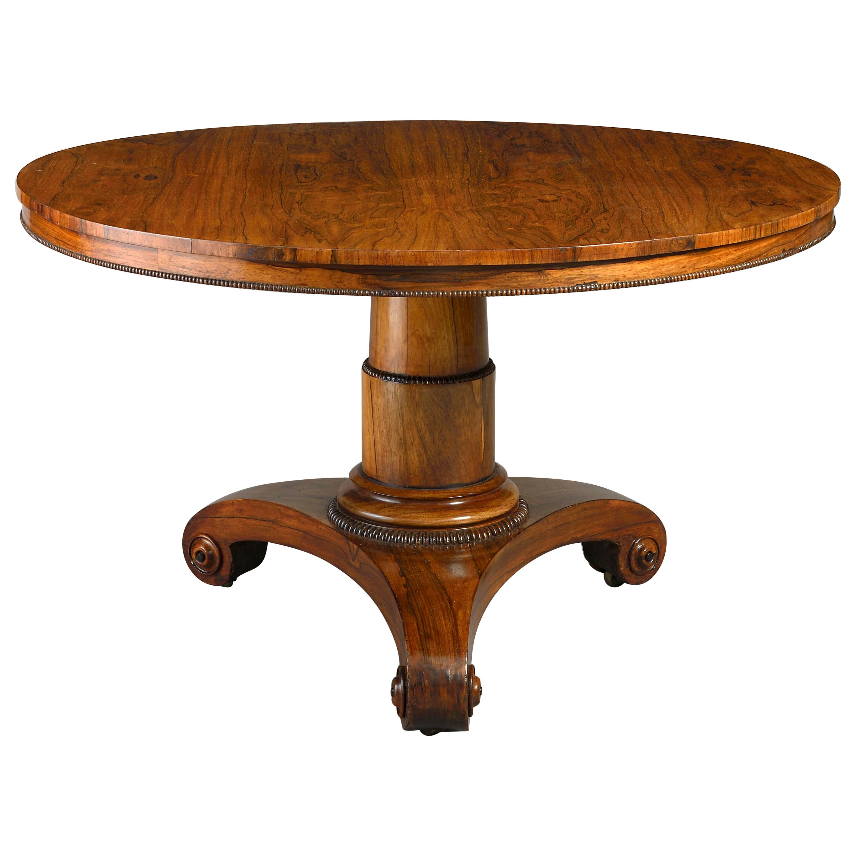 Early 19th Century Regency Period Rosewood Centre Table