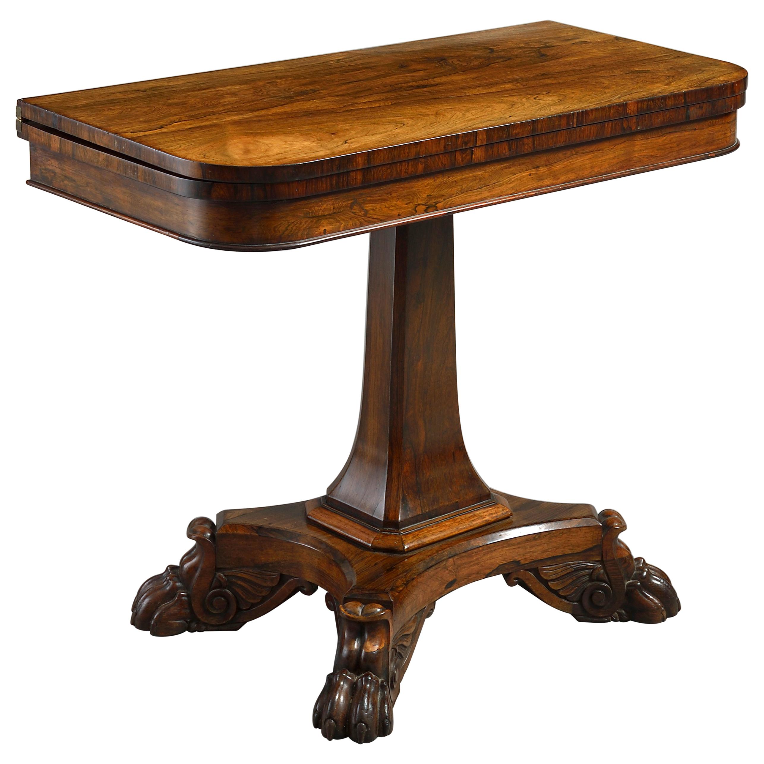 Early 19th Century Regency Period Rosewood Tea Table