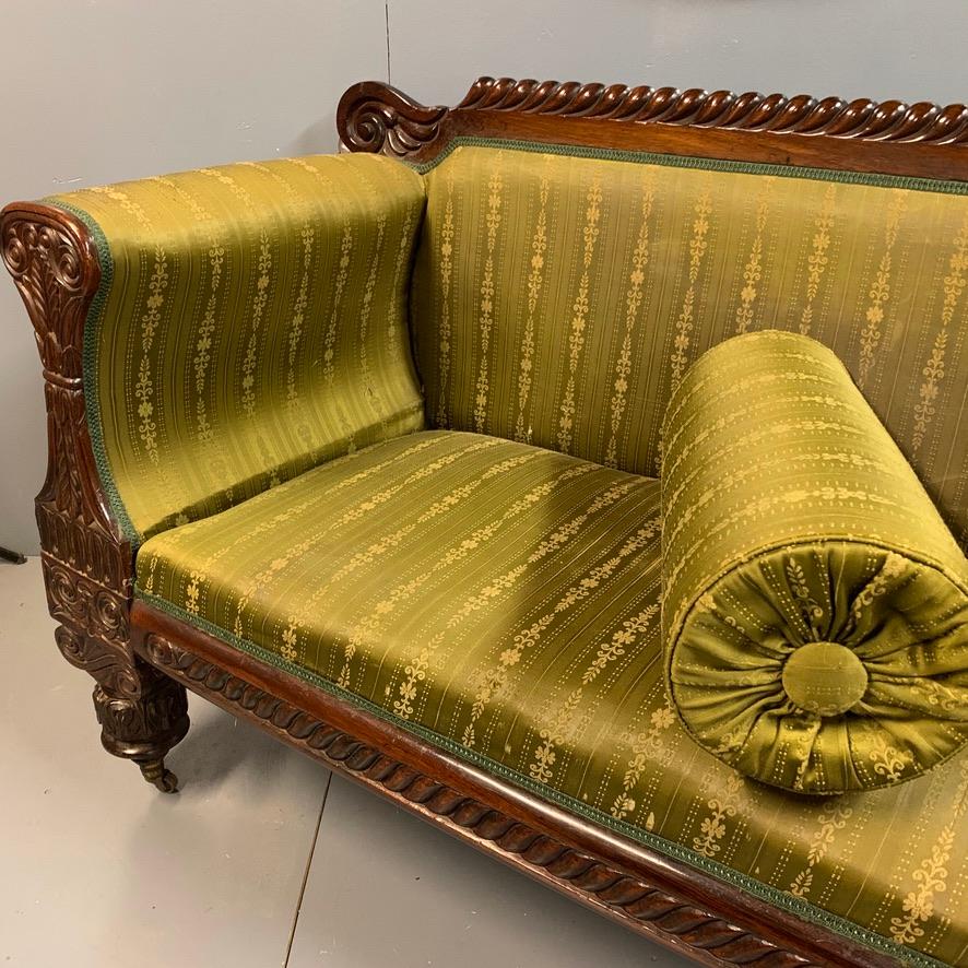 Early 19th Century Regency Rosewood 3-Seat Sofa 5