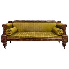 Early 19th Century Regency Rosewood 3-Seat Sofa