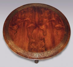 Early 19th Century Regency Rosewood and brass mounted Centre Table