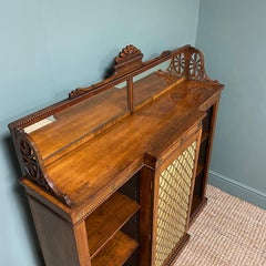 Early 19th Century Regency Rosewood Antique Chiffonier Bookcase