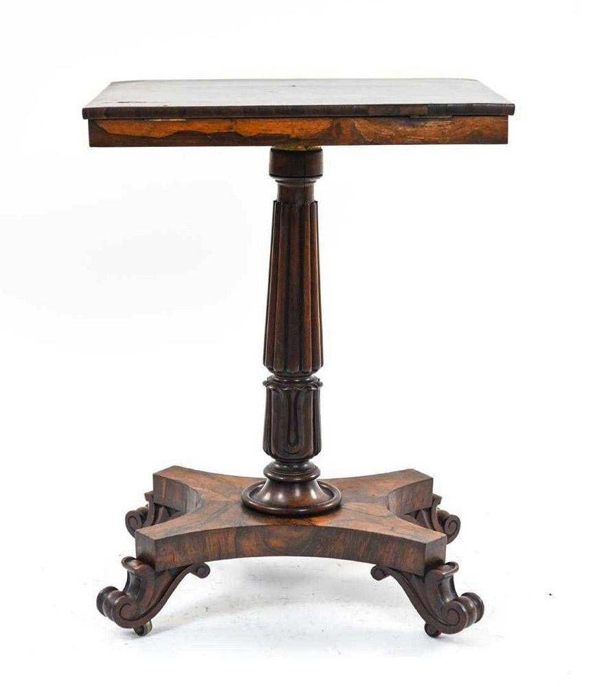 English Early 19th Century Regency Rosewood Music Manuscript Stand For Sale
