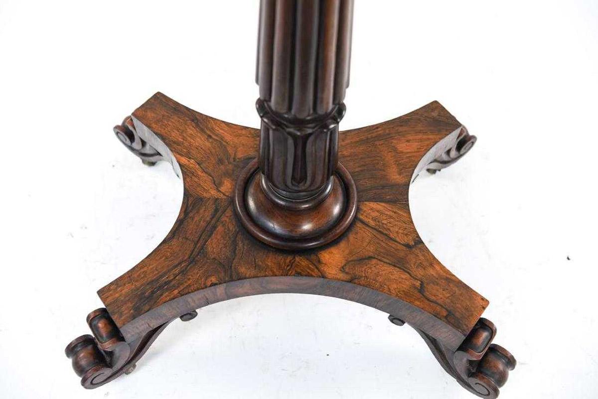 Early 19th Century Regency Rosewood Music Manuscript Stand For Sale 1