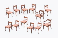 Early 19th Century Regency Set of Ten Dining Chairs