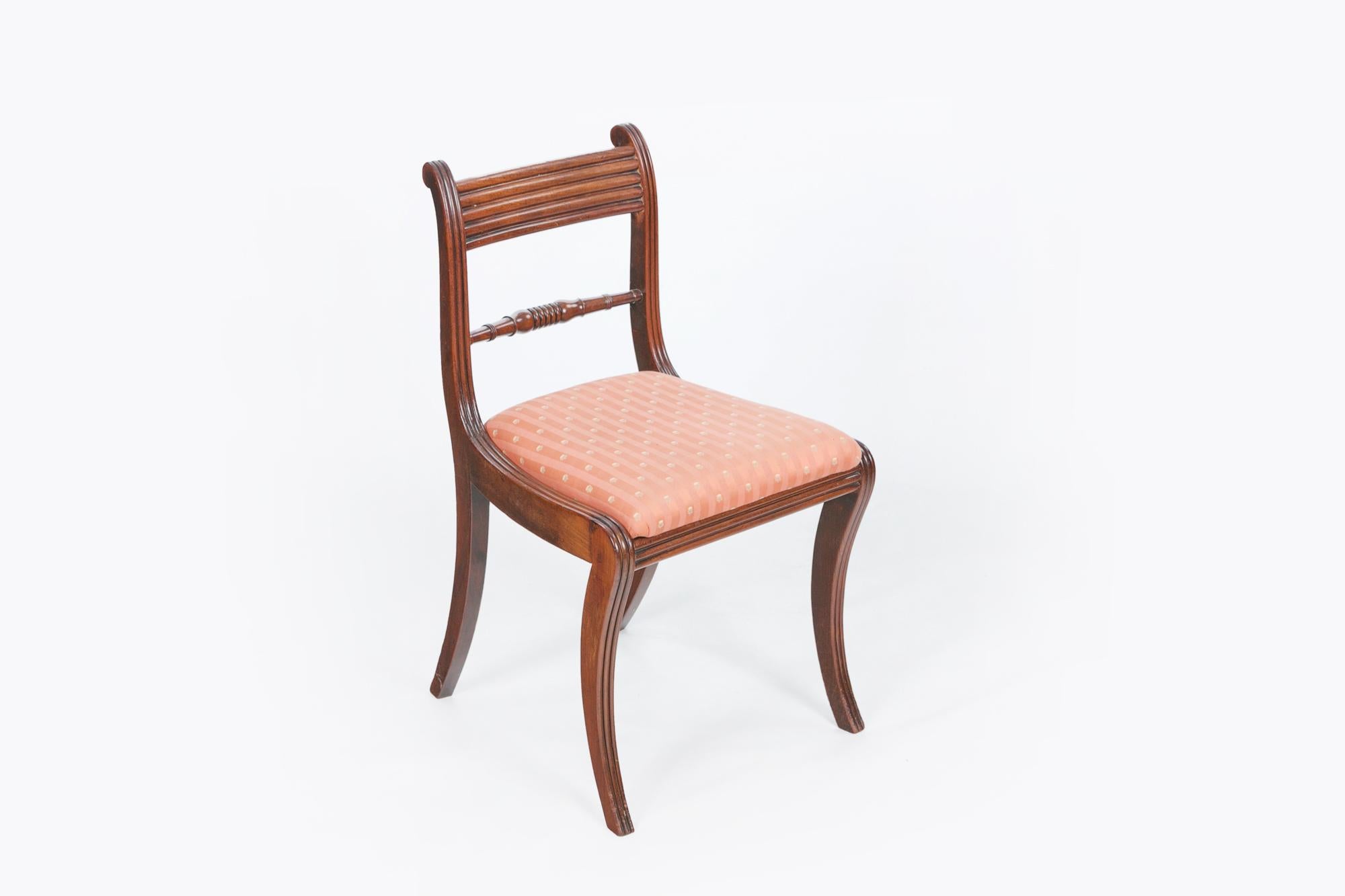 Mahogany Early 19th Century Regency Set of Ten Dining Chairs