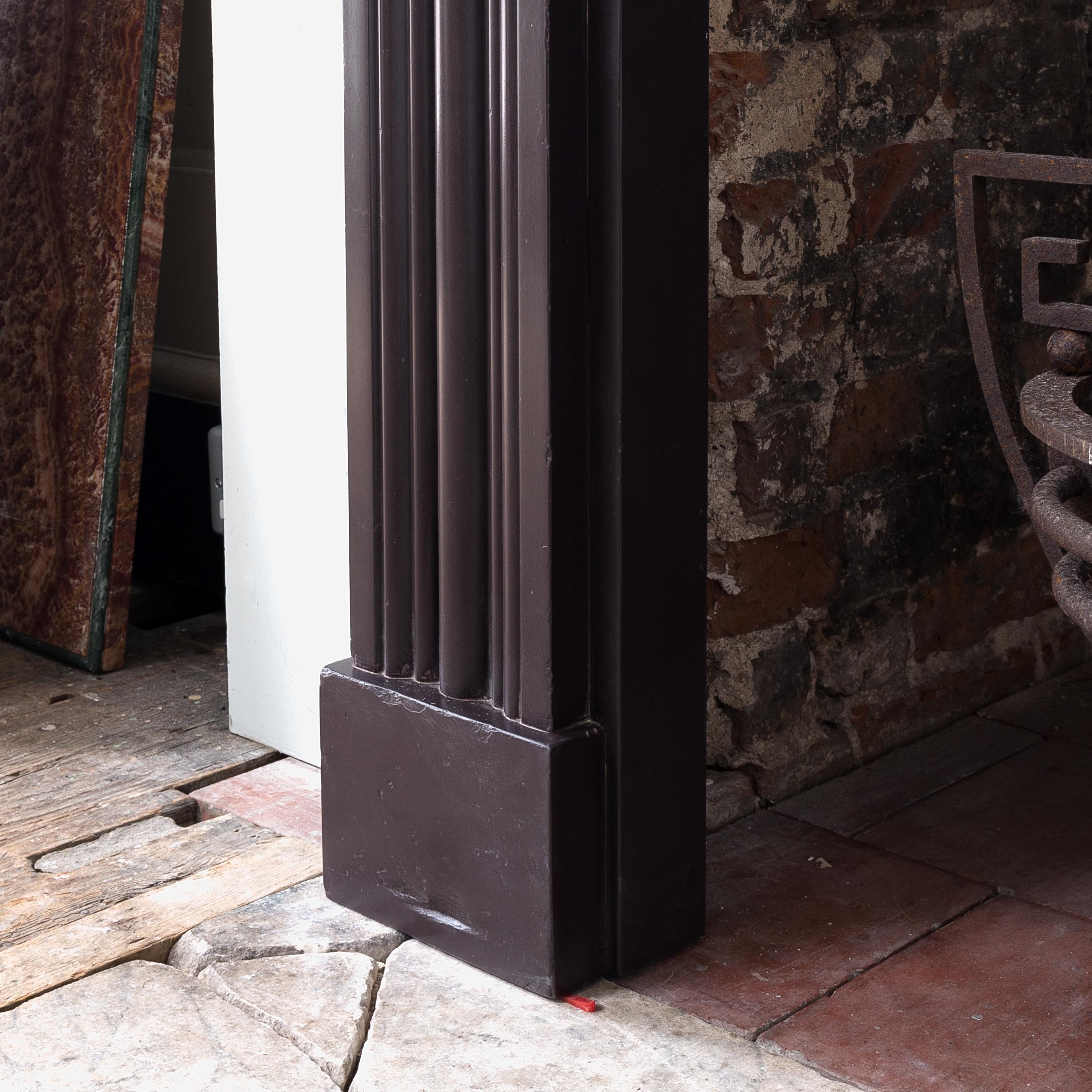 Early 19th Century Regency Slate Fireplace For Sale 8