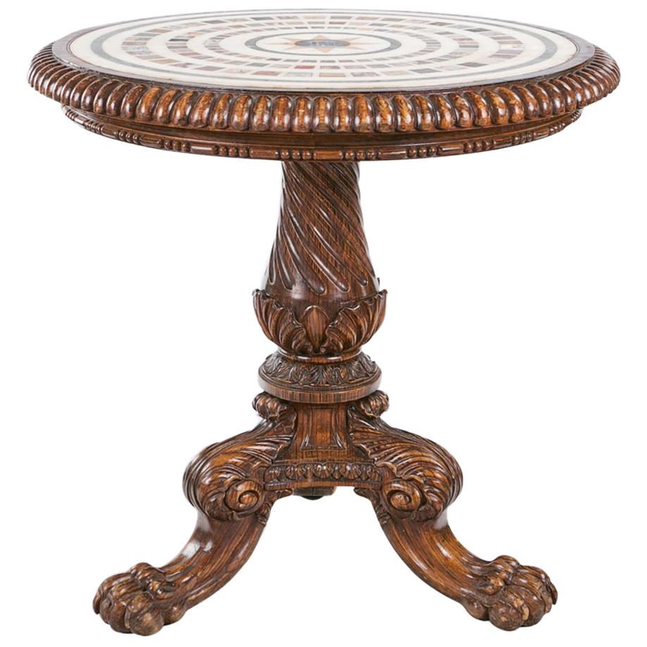 Table spécimen de style Régence du début du XIXe siècle par Gillows de Lancaster et Londres en vente