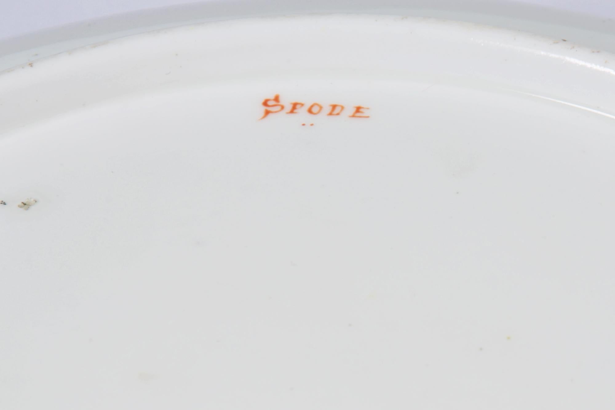 Paire de plats à dessert en porcelaine Spode du début du XIXe siècle (Regency) Bon état - En vente à Dublin 8, IE