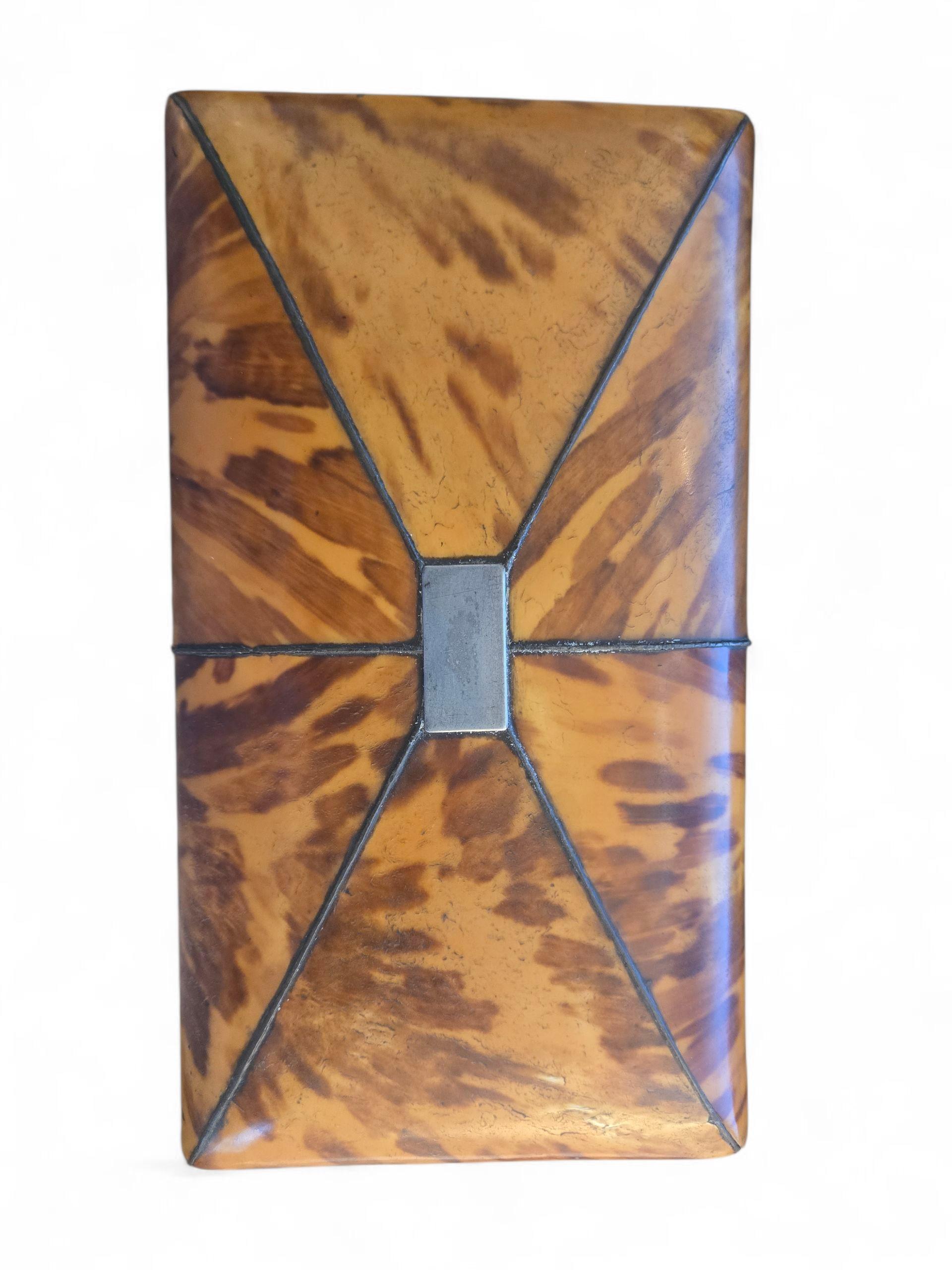Shell Early 19th Century Regency Tortoiseshell Tea Caddy on Paw Feet For Sale