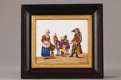 Early 19th Century Restauration Porcelain Plates by Maison Giroux