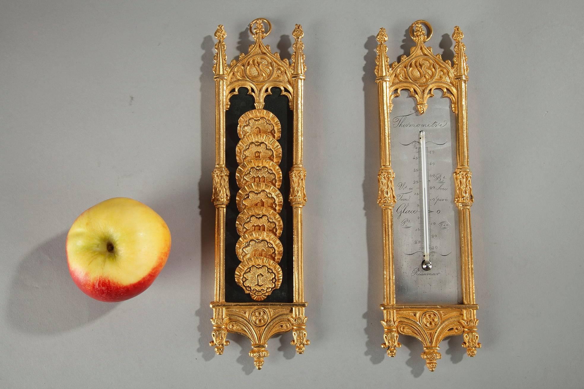 Early 19th Century Restauration Thermometer and Semainier 6
