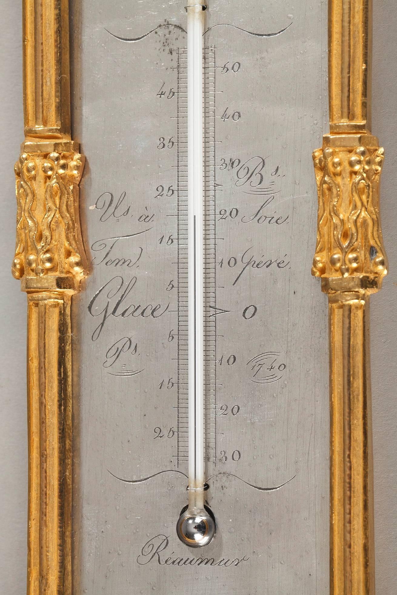 Early 19th Century Restauration Thermometer and Semainier In Good Condition In Paris, FR