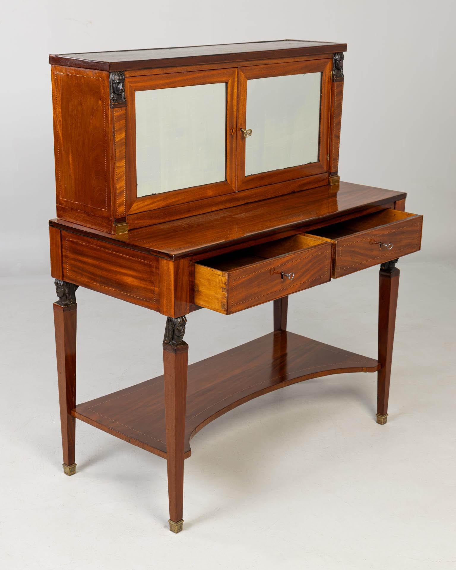 Early 19th Century Retour d'Egypte Mirror Table im Angebot 2