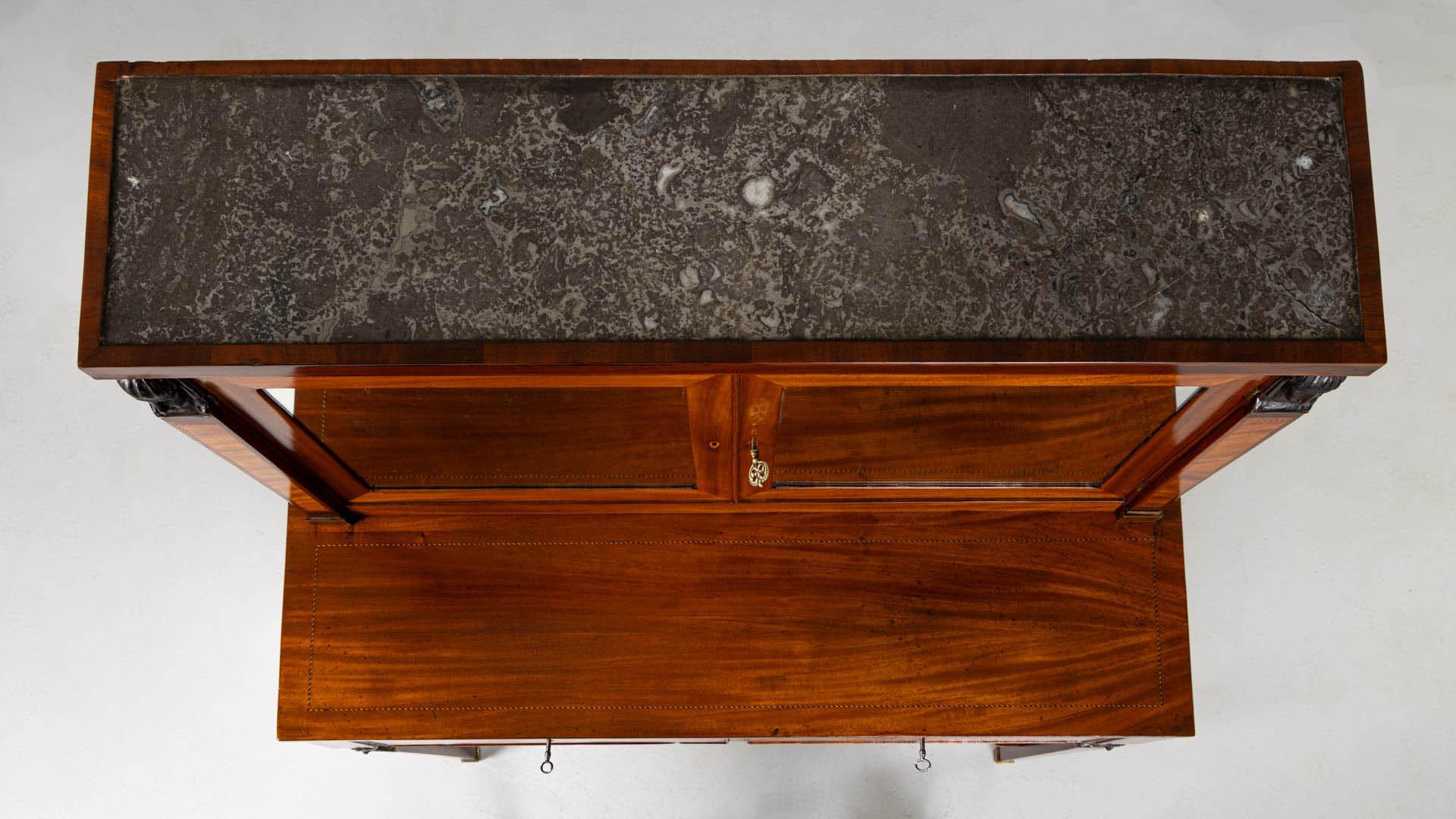 Early 19th Century Retour d'Egypte Mirror Table im Angebot 6