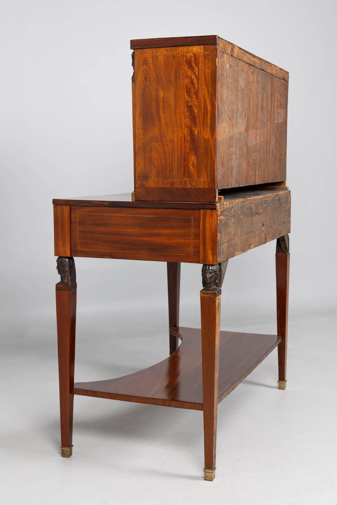 Early 19th Century Retour d'Egypte Mirror Table im Angebot 10
