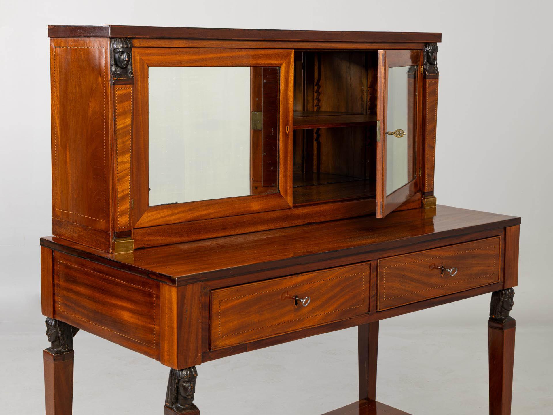 Early 19th Century Retour d'Egypte Mirror Table (Marketerie) im Angebot