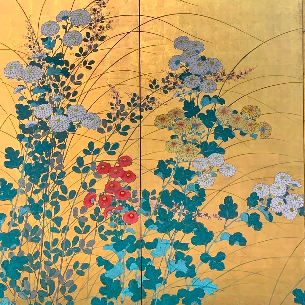 Early 19th Century Rimpa School Floral Screen

Period: Early 19th Century
Dimensions: 367x171 cm (144.5x67.3 inches)
SKU: RJ118/2

This 6-panel gold-leafed screen is a splendid representation of the Rimpa School. Originating in the late 16th