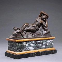 Early 19th century Roman bronze of the Sleeping Ariadne