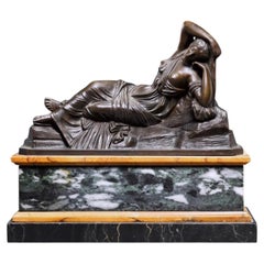 Early 19th century Roman bronze of the Sleeping Ariadne