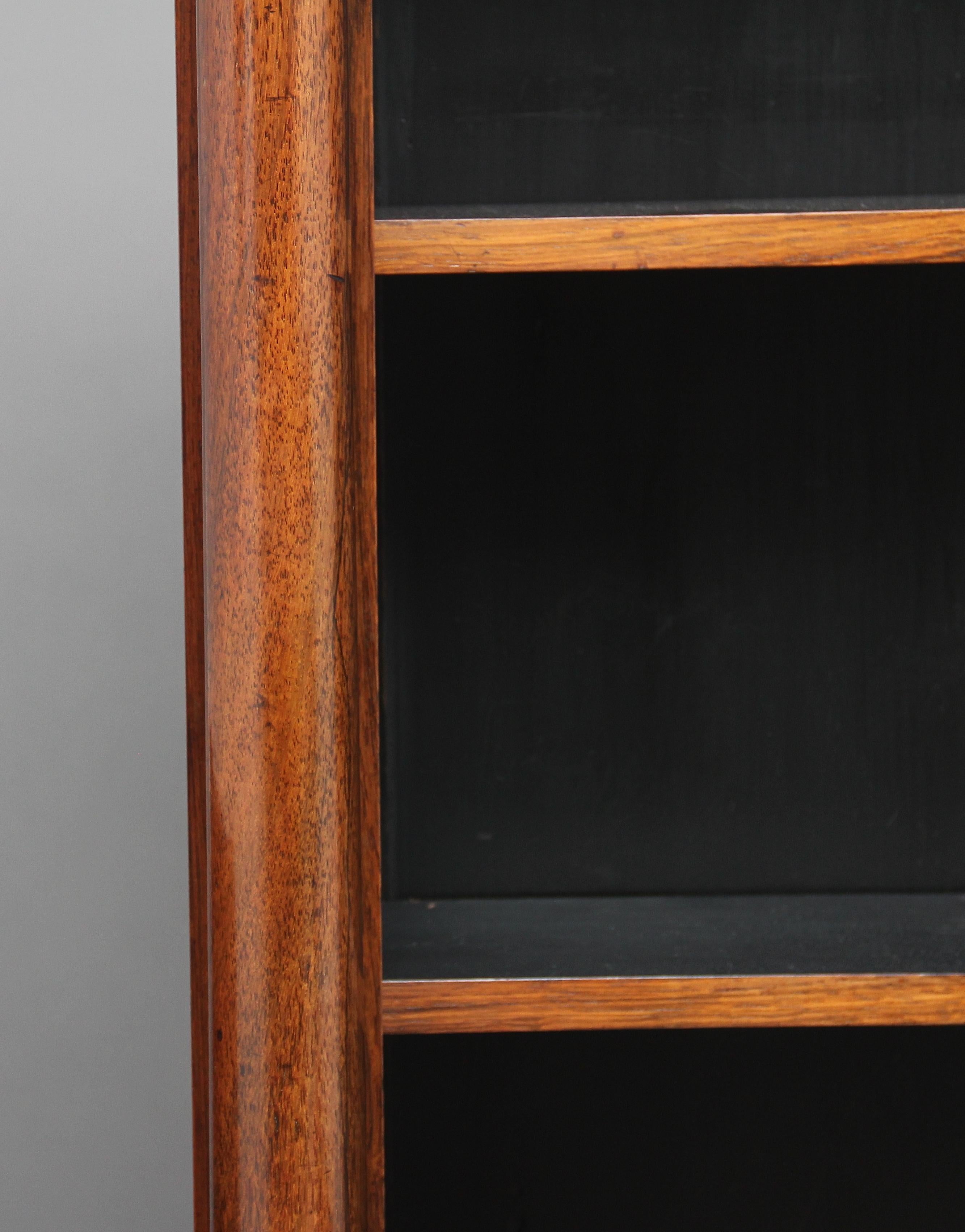 Early 19th Century Rosewood and Brass Inlaid Bookcase 6