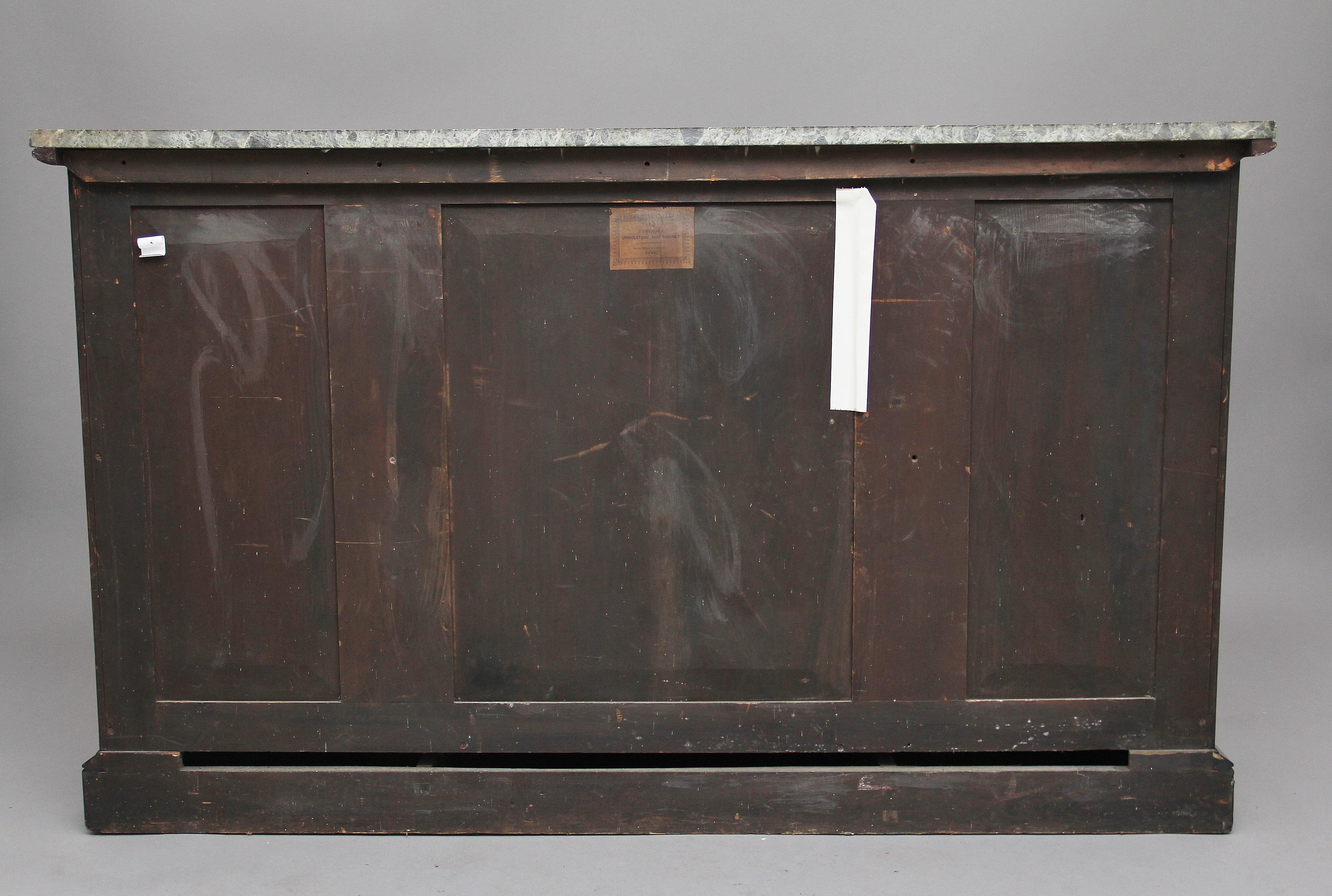 Mid-19th Century Early 19th Century Rosewood Breakfront Cabinet For Sale