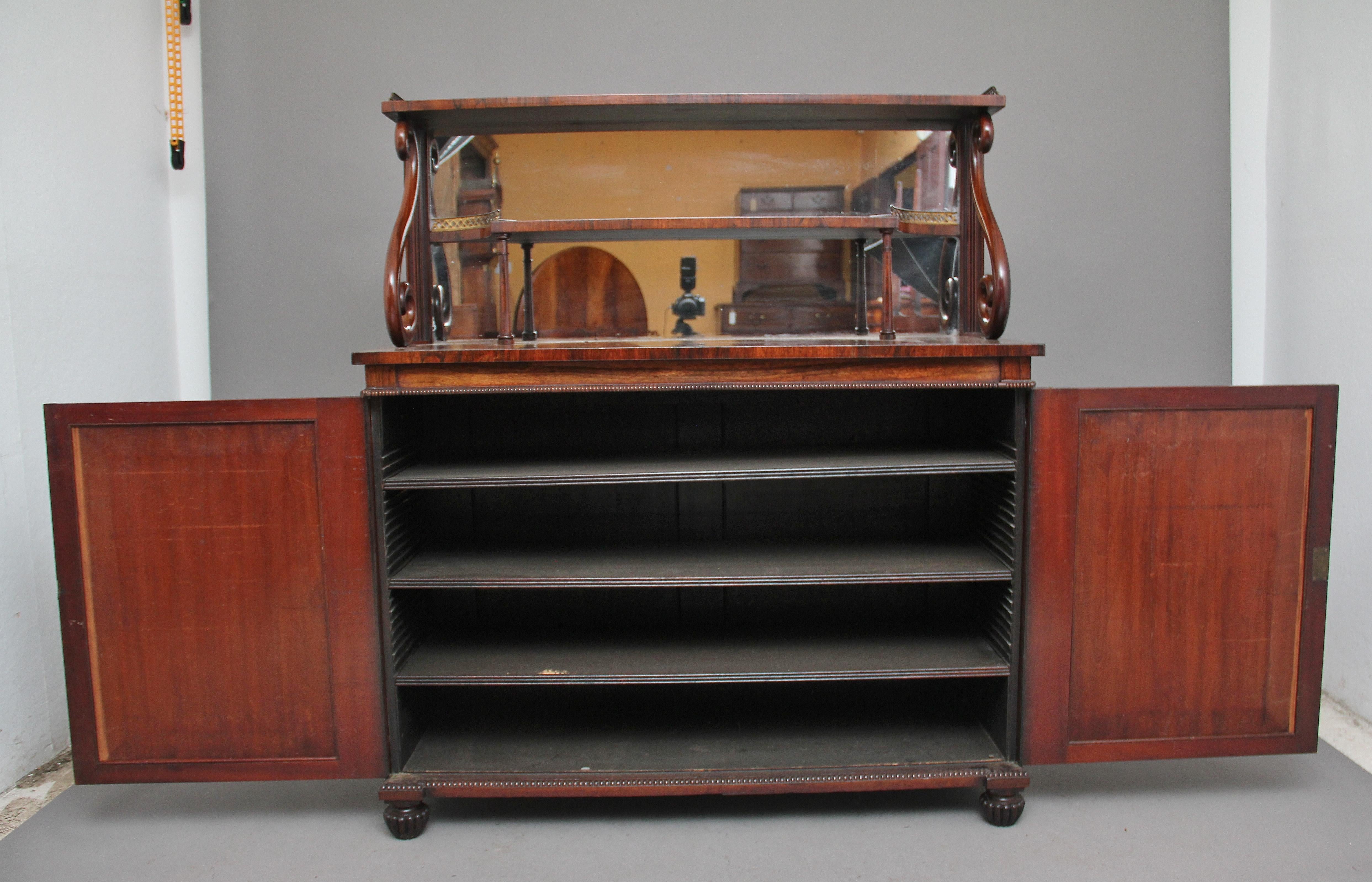 Regency Early 19th Century Rosewood Cabinet