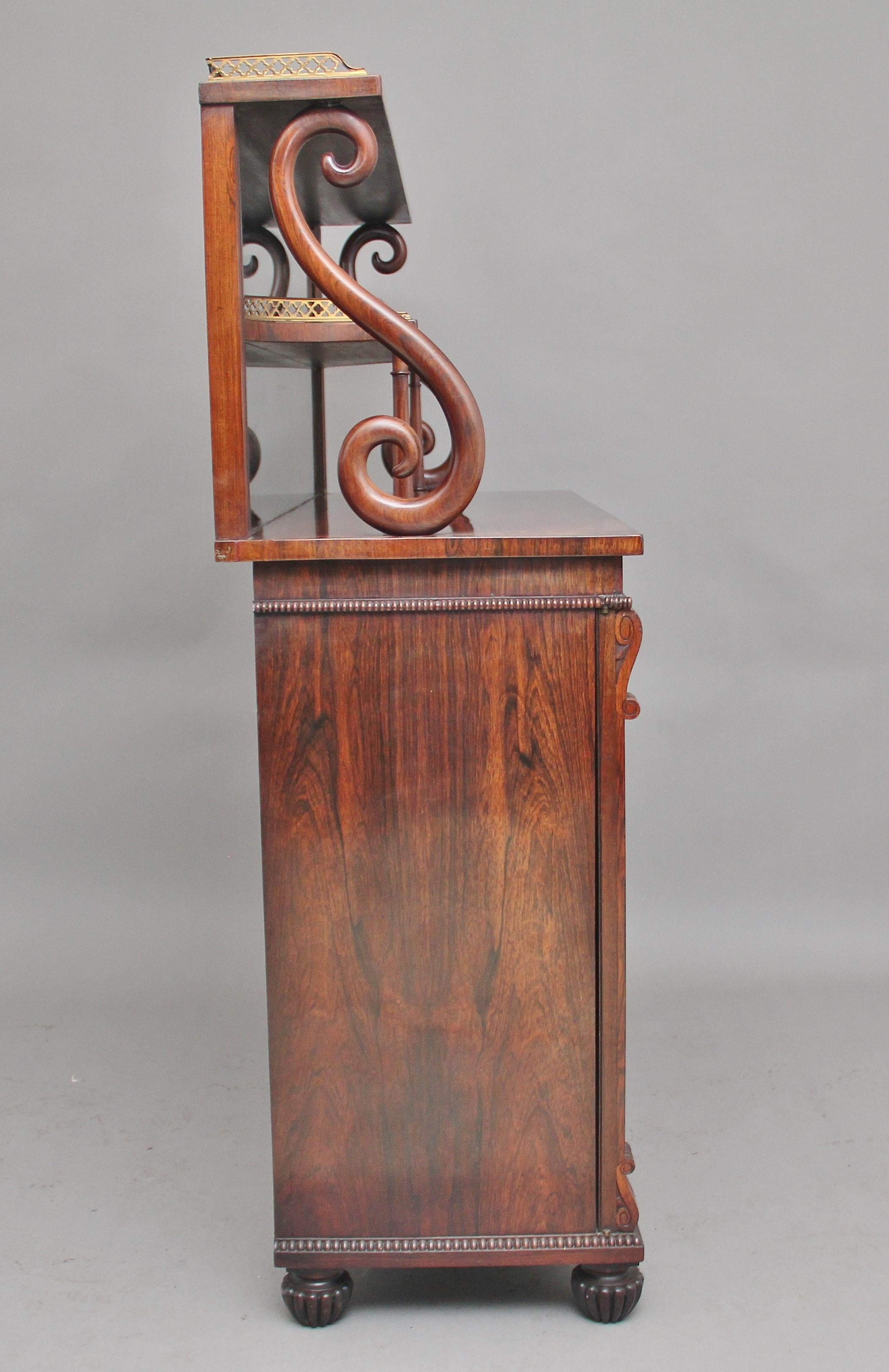 English Early 19th Century Rosewood Cabinet